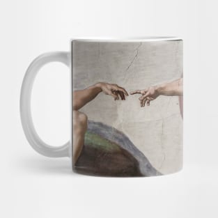 The Creation of Adam By Michelangelo Buonarroti, Touching Hands, Sistine Chapel Mug